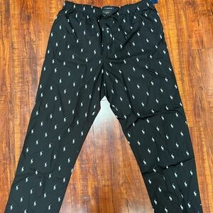 Polo Ralph Lauren Black Long Sleepwear Pants